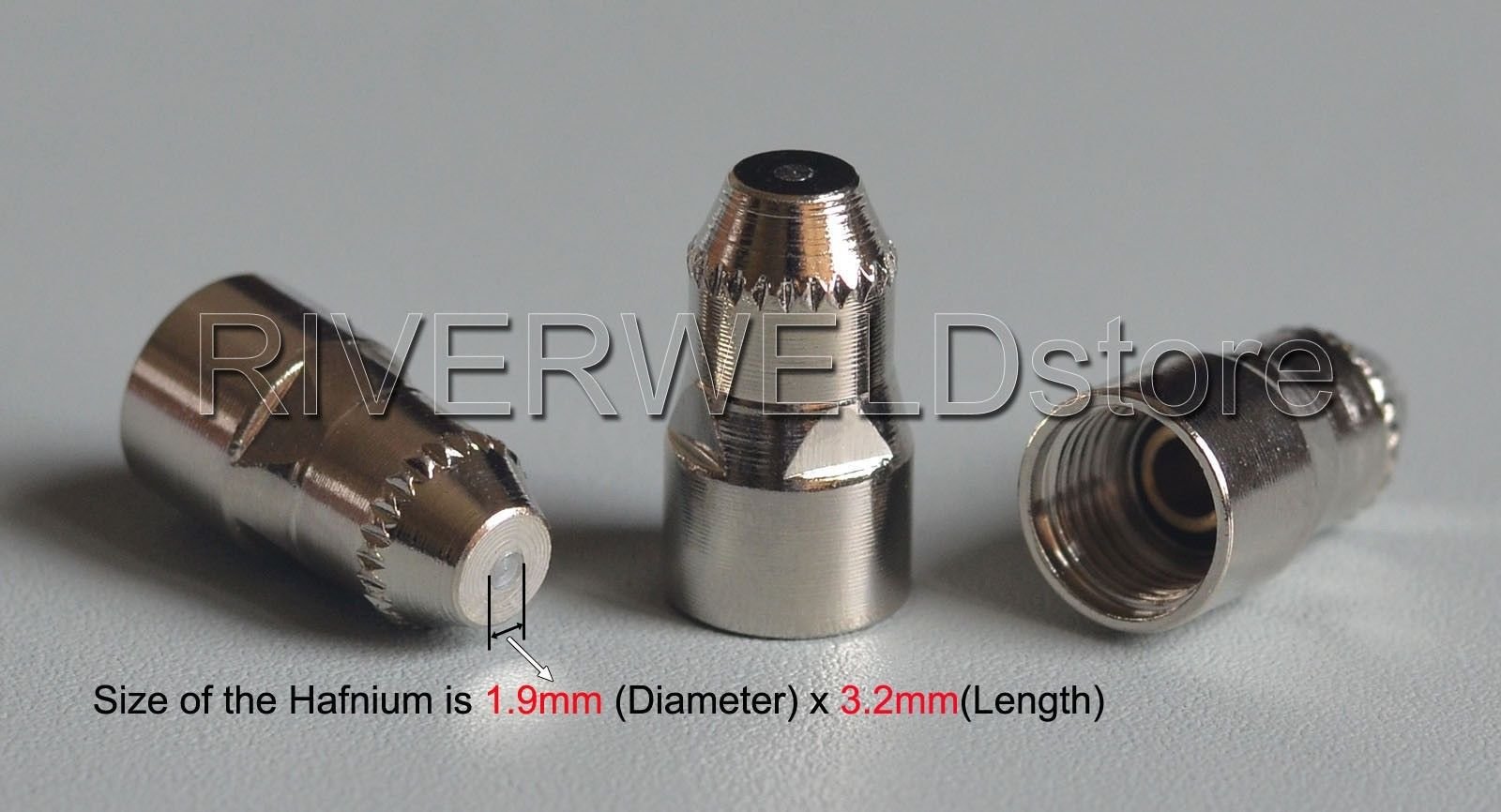 RIVERWELD P80 Plasma-Schneidbrenner Verbrauchsmaterial KIT Mit Plasma Schneiddüse 1,5 100Amp, 45 Stück