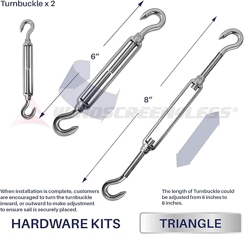 Miniatura 10 de Windscreen4less. Kit de instalación para persianas, Plateado