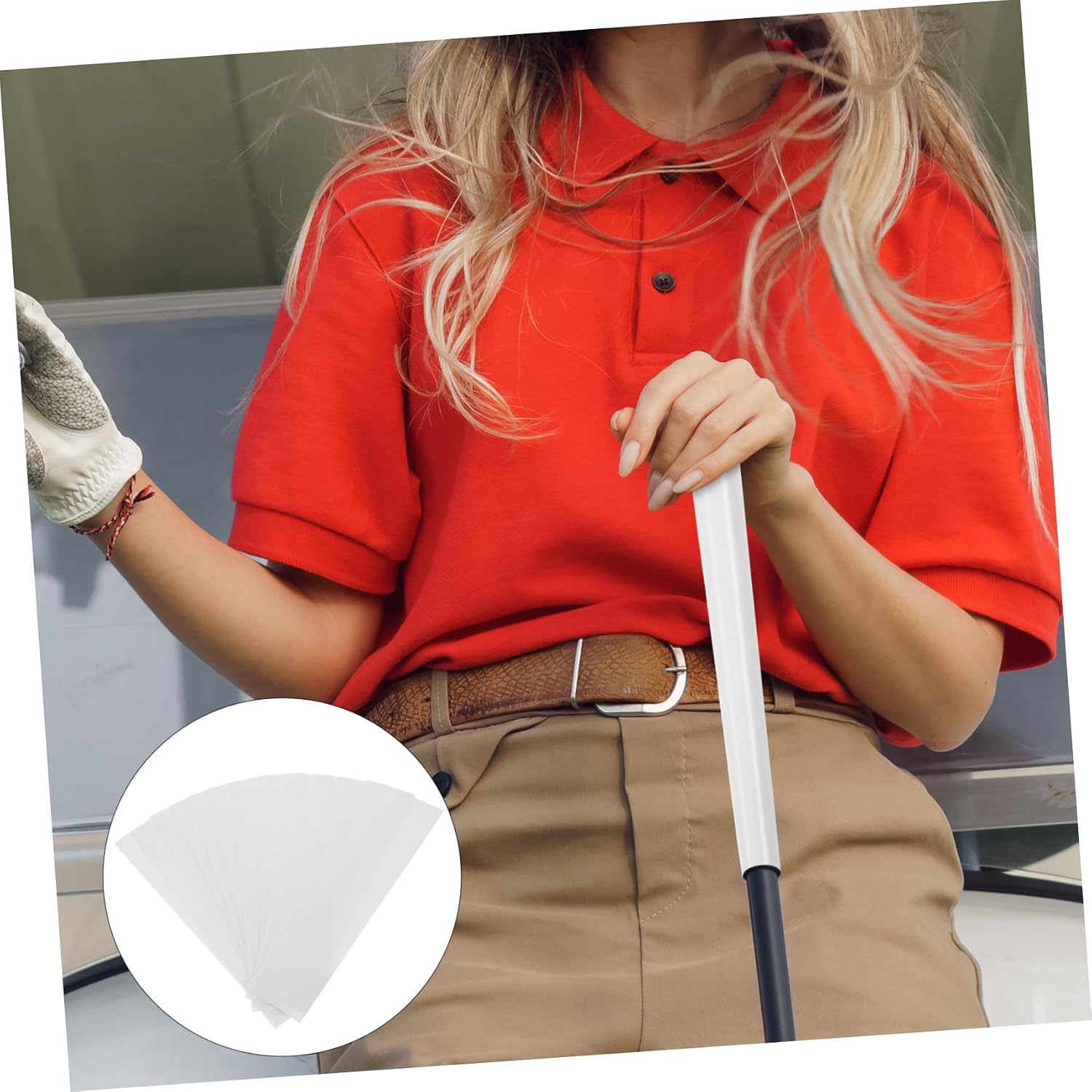 13 Sheets Double-Sided Golf Grip Tape Replacement Kit Golfing Club Accessories Smooth Polishing Technology for Easy Regrip and Secure Hold Irons Drivers and Putters