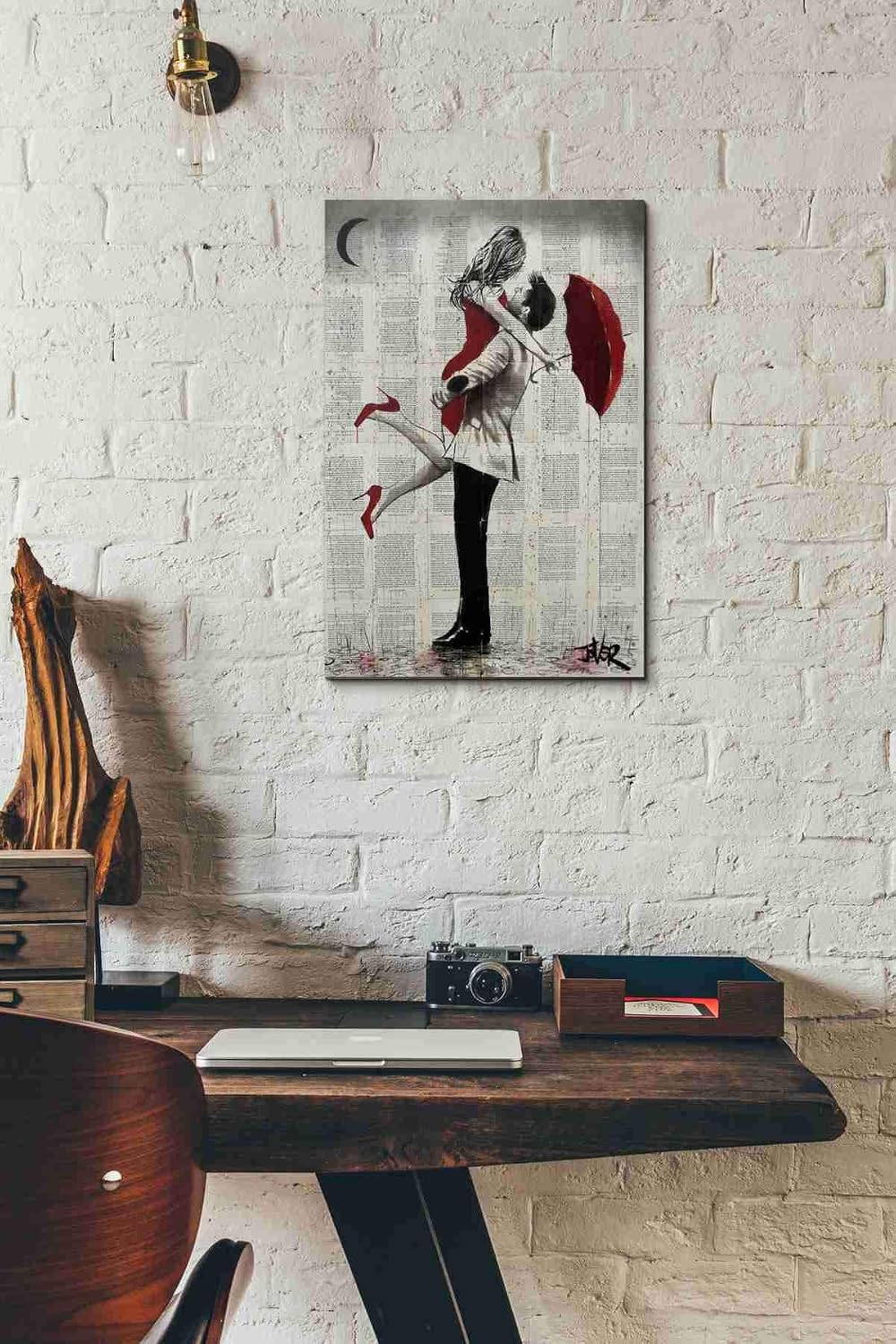 Epic Graffiti 'It Rained' by Loui Jover, Canvas Wall Art, 12"x18"