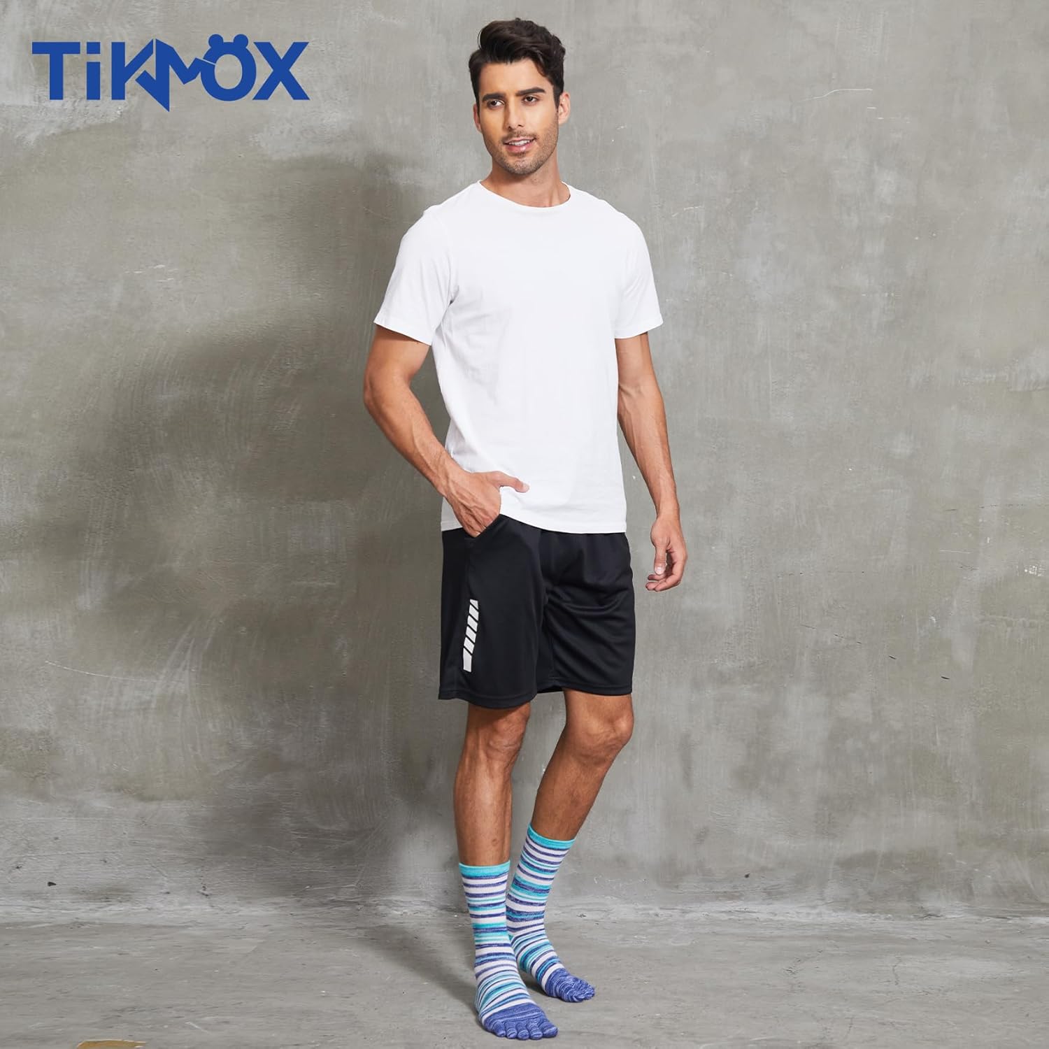 Crew Toe Sock, Cotton Ankle Sock & Stocking, Arch Support, Running Five-Toe Design(3&6pairs) - Image 2