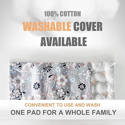 Miniatura 5 de UNCN Wide Microwave Heating pad with Washable Cover 9.5x16in Microwavable Hot Pad for Neck Shoulder, Cramps, Back Pain Relief, Cordless Warm Flor