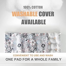 UNCN Wide Microwave Heating pad with Washable Cover 9.5x16in Microwavable Hot Pad for Neck Shoulder, Cramps, Back Pain Relief, Cordless Warm Compress Weighted Moist Heat Pack for Aches, Unscented