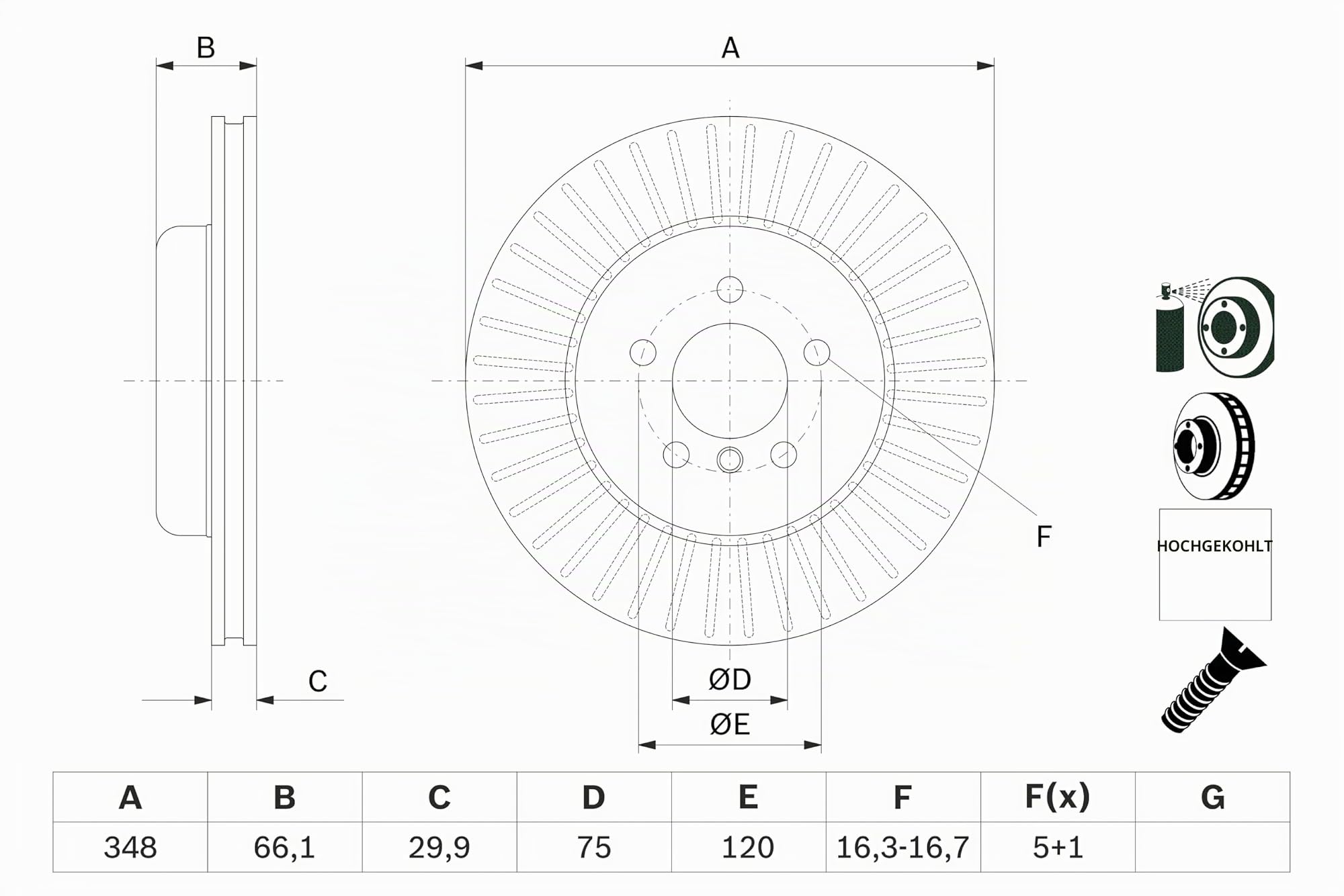 Bosch Automotive 0 986 479 772 Bremsscheibe