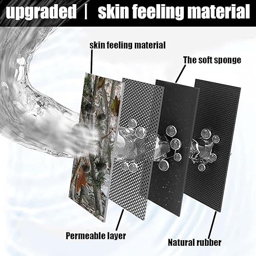 Miniatura 3 de Yesad Alfombra de baño de 1 patrón de goma antideslizante, de secado rápido, súper absorbente, delgada, para debajo de la puerta, lavable, alfombra