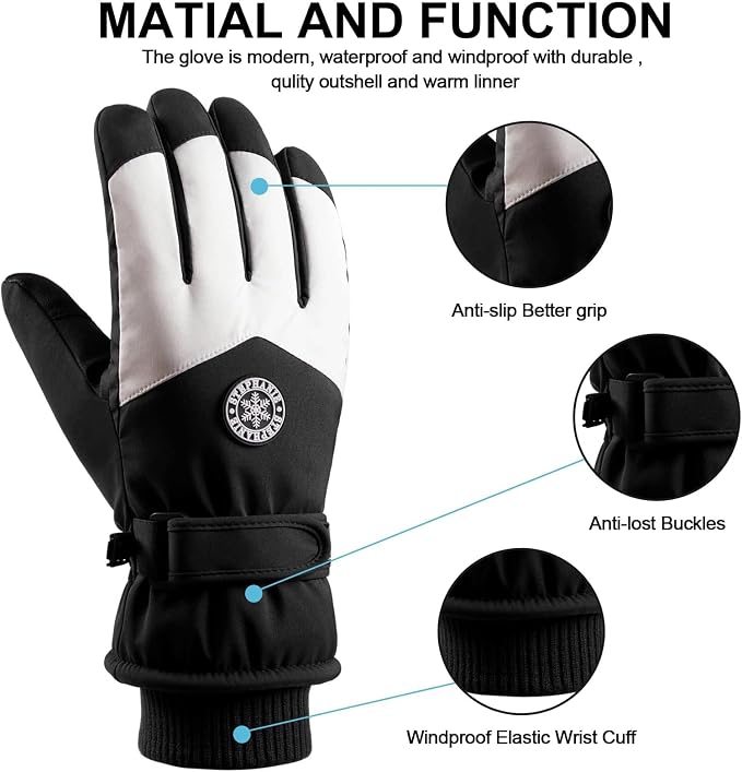Guantes de invierno para hombre, térmicos y táctiles miniatura 3