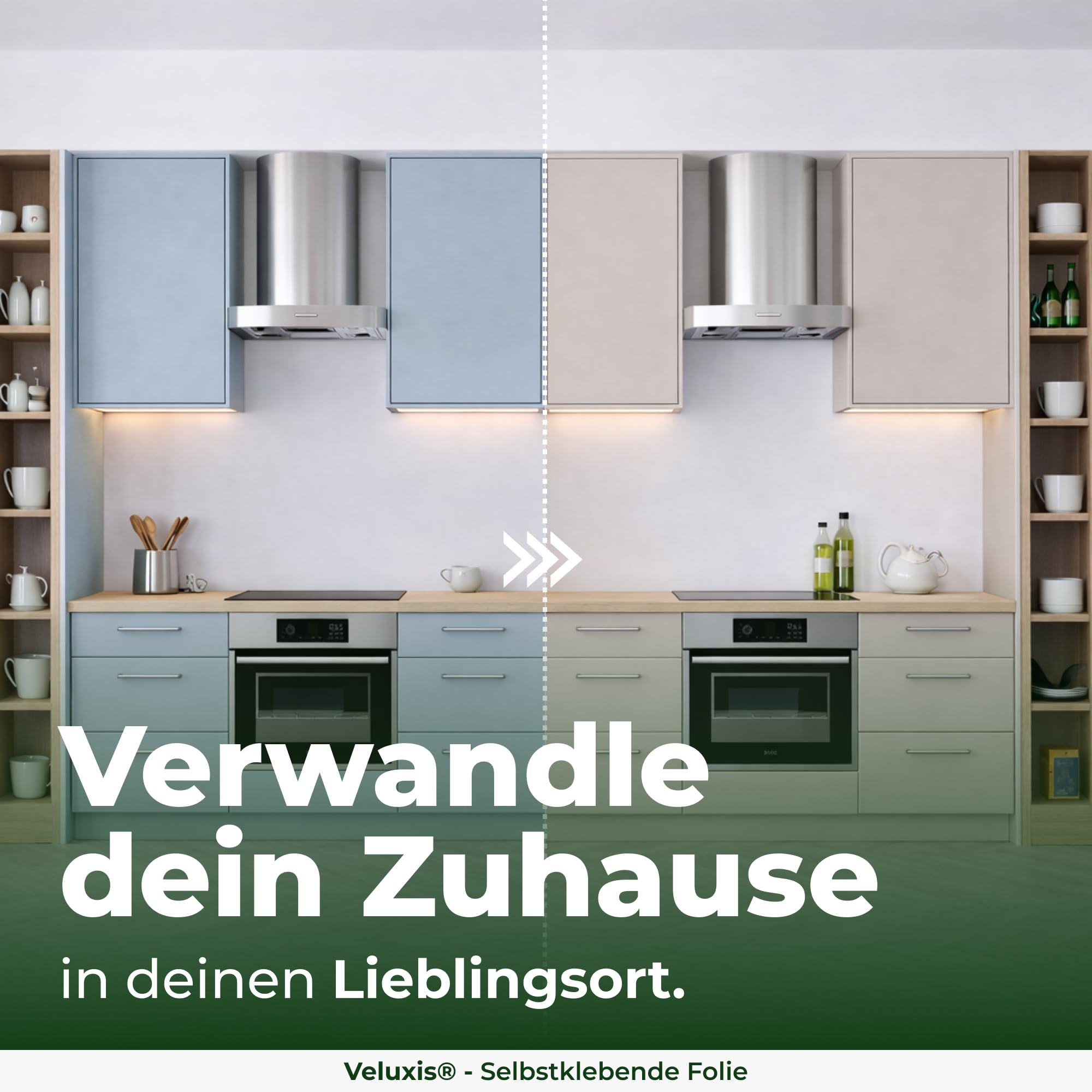 Klebefolie Klebefolie Möbel – Möbelfolie selbstklebend Taupe 6er Set, 6 x 45 x 200 cm, zuschneidbar, rückstandsfrei entfernbar