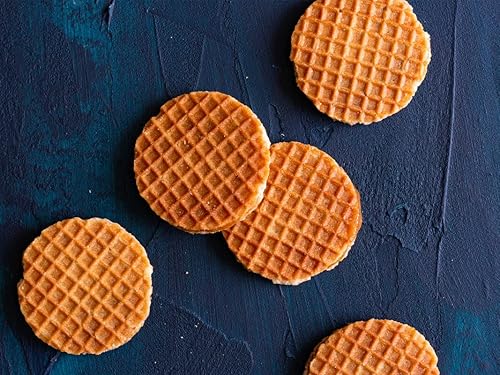 Miniatura 4 de Daelmans Mini Stroopwafels de caramelo – Galletas de gofres envueltas individualmente, aperitivo dulce para café y té, auténticos gofres holandeses