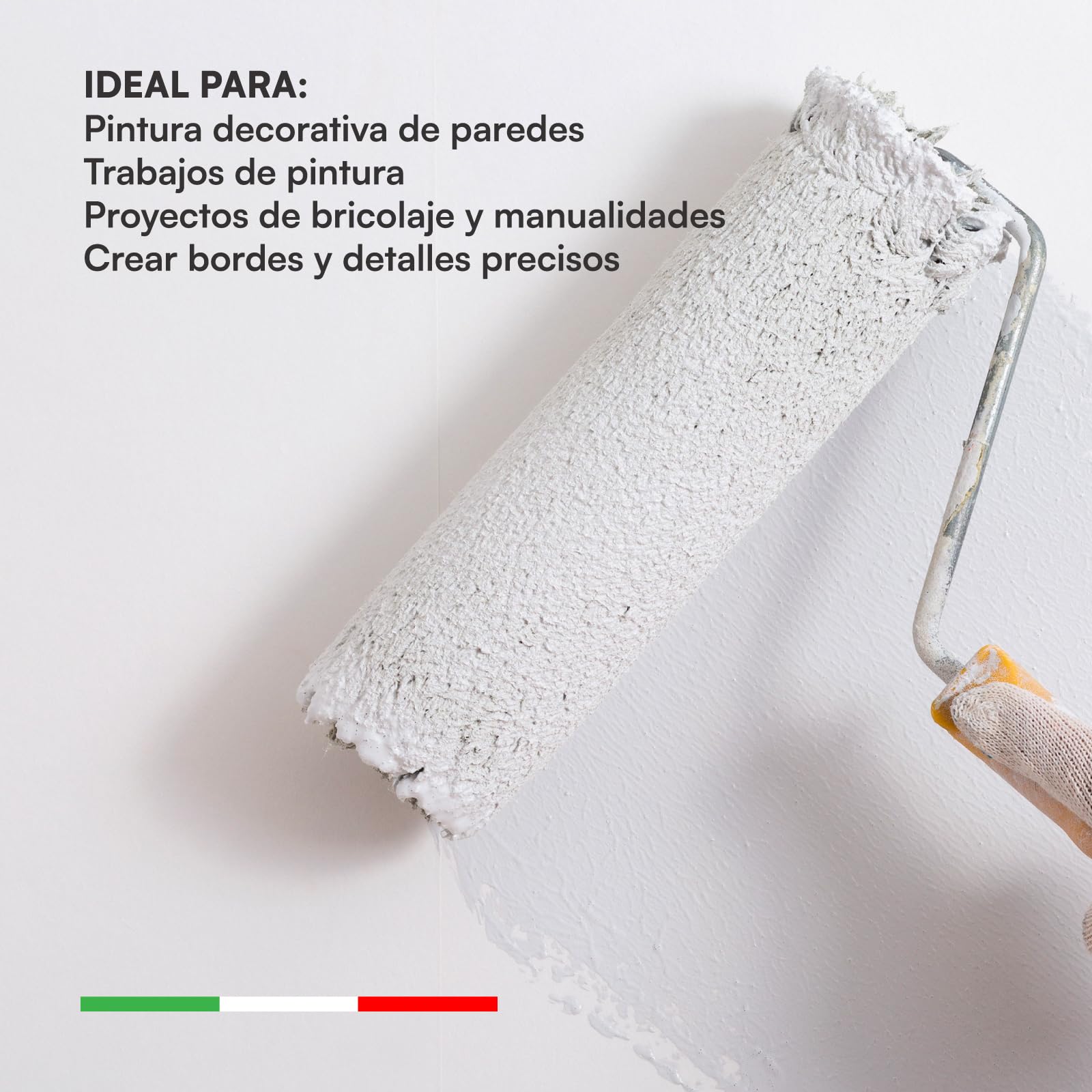 DNK TRADE 10x Cinta de Carrocero Para Pintar y Enmascarar 30mm x 50m - Removible Sin Residuos, Sin Disolventes - Cinta de Pintor Con Papel