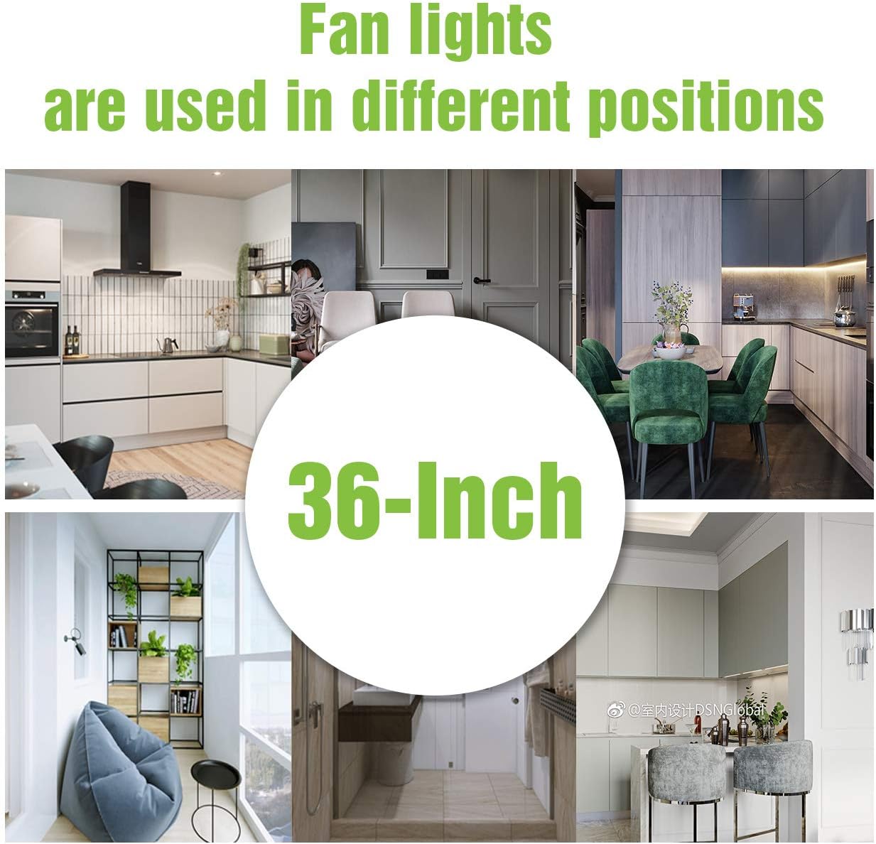 80% Off Discount Fansose Ceiling Fan 36-Inch Indoor Ceiling Fan with 3 E26 Lamp Holders Wood Blade Noiseless Reversible Motor Pull-wire Switch Control Brushed Bronze.