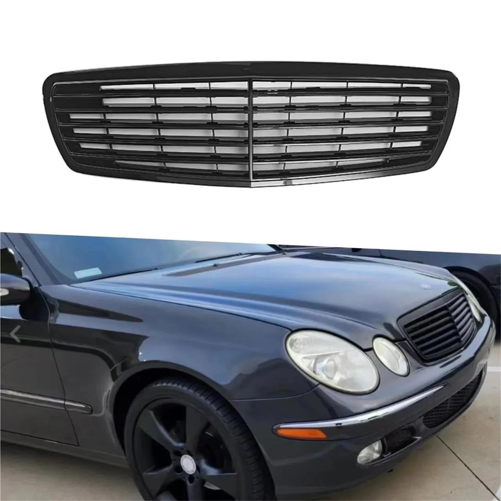 Para Benz Clase E W211 E200 E240 E320 03-05 Rejillas Parachoques Delantero