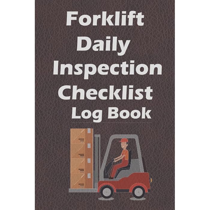 Buy Forklift Daily Inspection Checklist Log Book Forklift Operator
