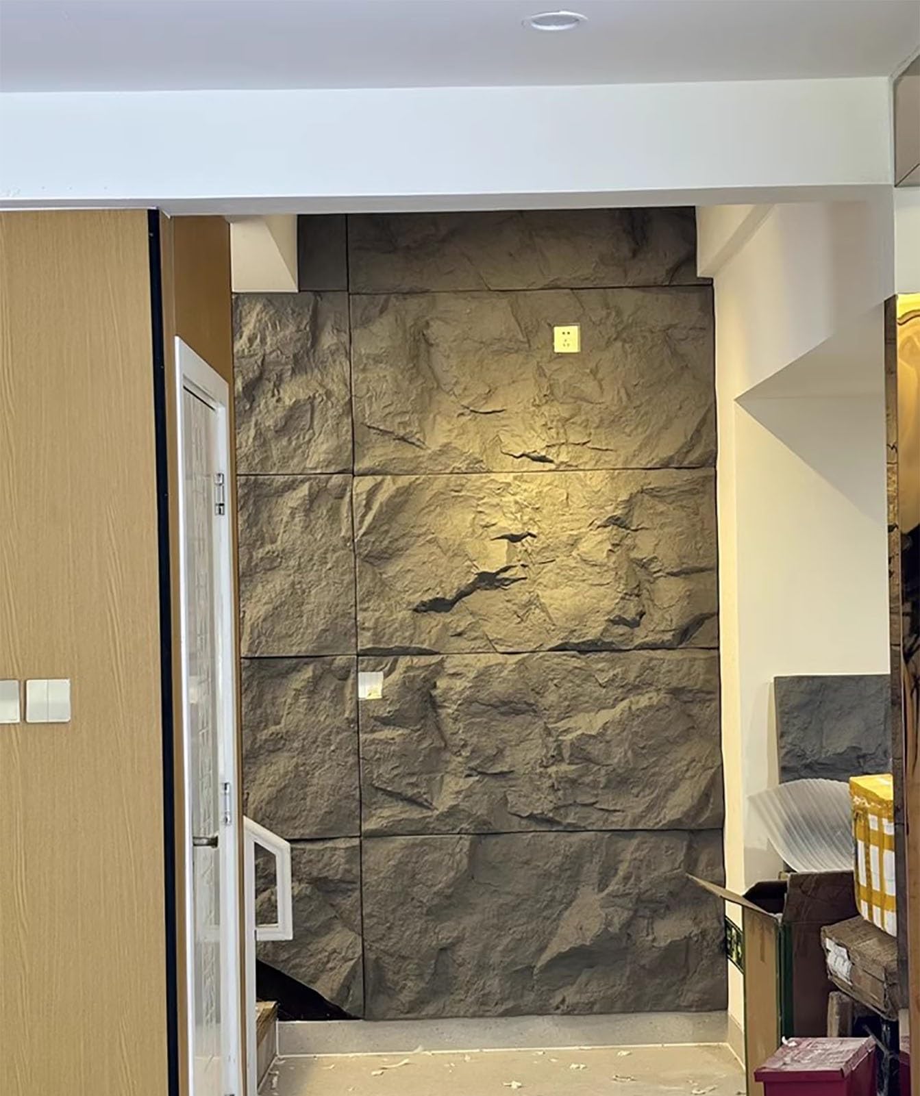 Paneles de Pared con Efecto Piedra, Paneles de Pared de imitación de Piedra 3D - 60 x 120 cm. Papel Tapiz Decorativo para Exteriores e Interiores, Revestimiento de Pared de PU Texturizado pa