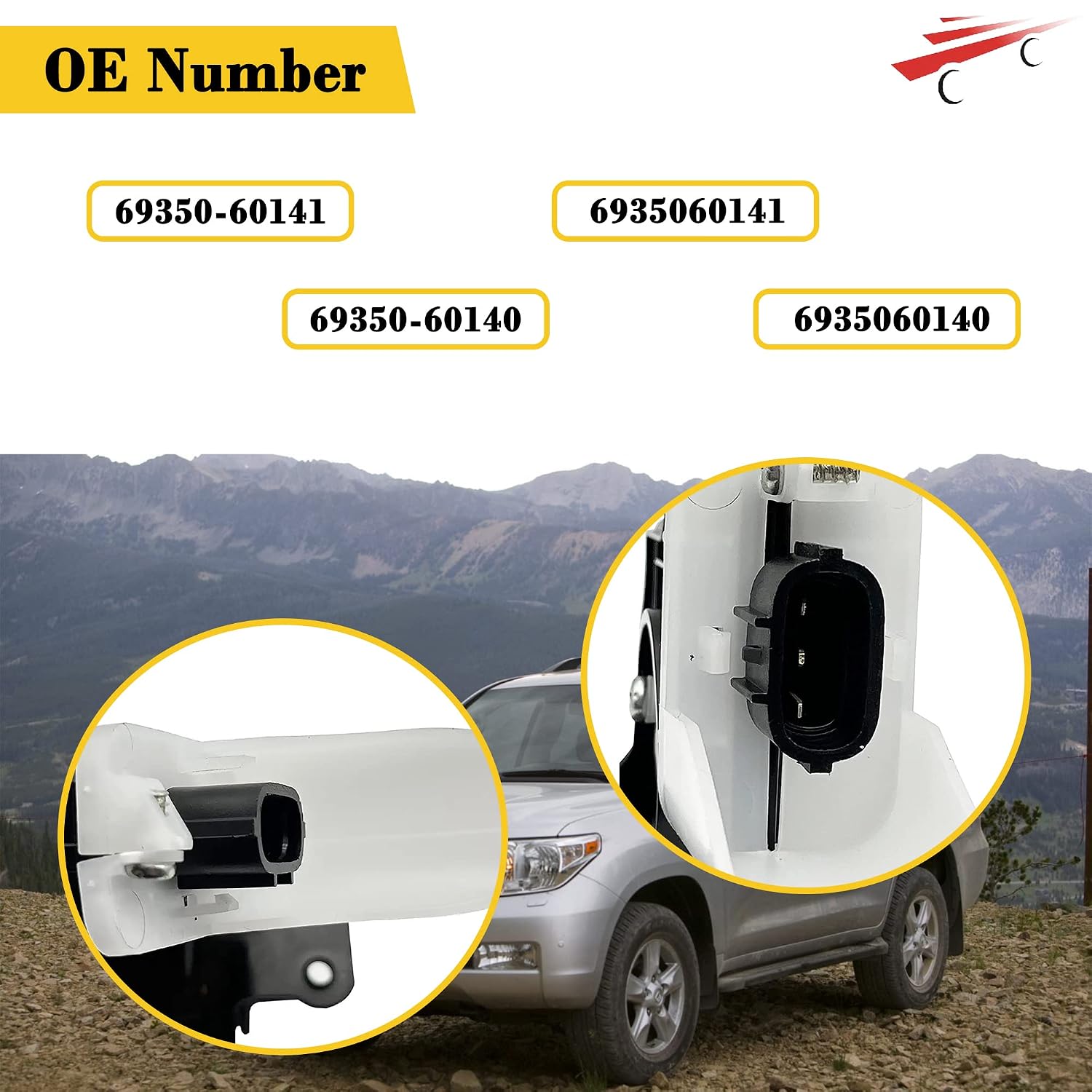 OKAY MOTOR Back Door Lock Actuator Trunk Lift Tailgate Hatch for 2008-2016 Toyota Land Cruiser 5.7L 69350-60141