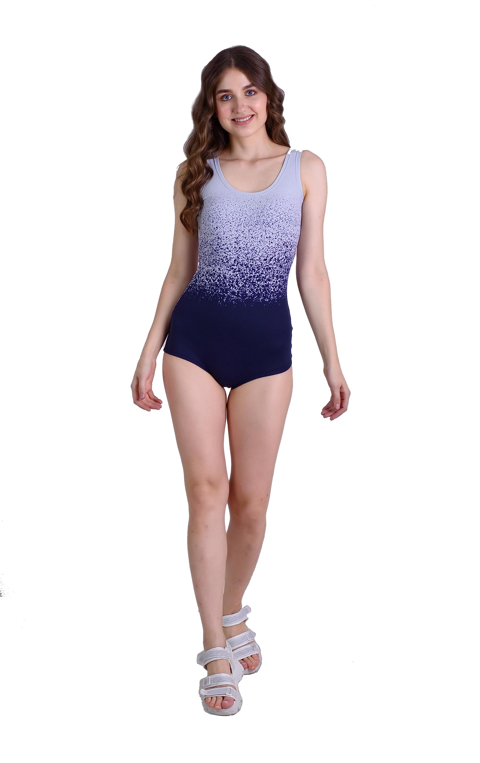 keepfit Women Color Block Printed Bodysuit for Women Summer Slim Fit |Swimming Suit for Women-picture-36