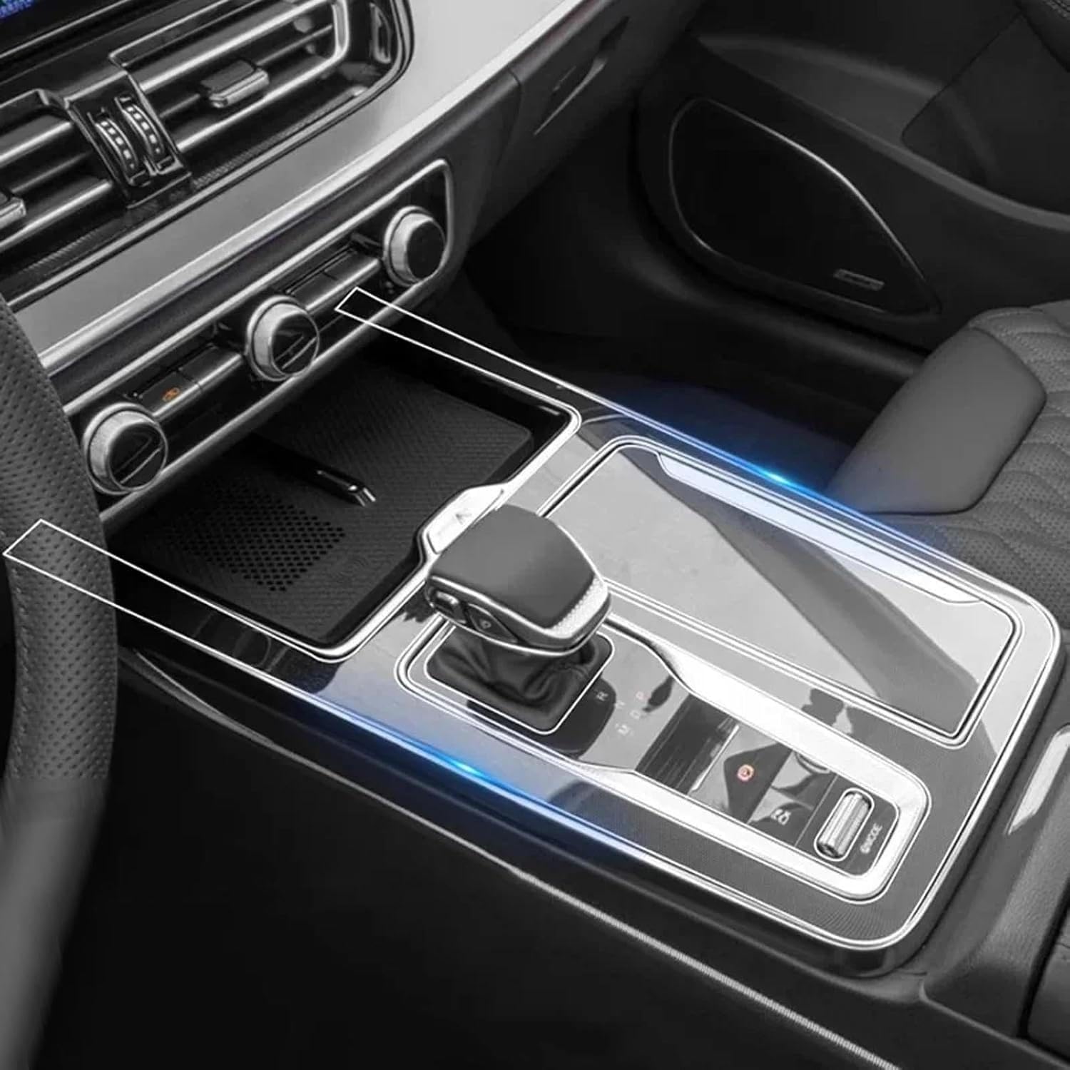 Car Navigation GPS Screen Protector Invisible Transparent Film TPU Interior Film，For Hongqi H5 2020-2024