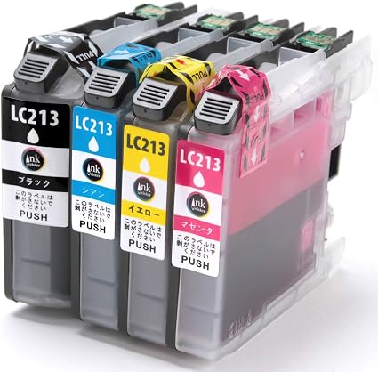Amazon Co Jp Brother ブラザー Lc213 インクカートリッジ 4色パック 大容量 Lc213 4pk Bk C M Y 残量表示対応 最新icチップ Lc213bk Lc213c Lc213m Lc213y 互換 インク インクタンク 対応機種 Mfc J5720cdw J5620cdw J5820dn J4720n J4725n Dcp J4220n