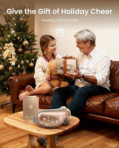Miniatura 54 de RENPHO Eyeris - Masajeador de ojos con calor, regalos de cumpleaños y Navidad para nietos, mamá, papá, mujeres, hombres, masajeador facial, máscara