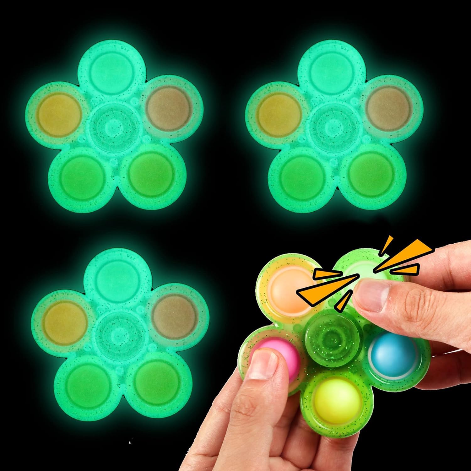 Amazon.com: Glow in The Dark Fidget Toy 