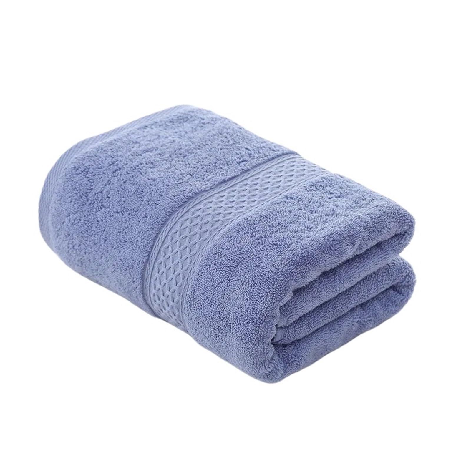 FGUJSUR Bath Towel Luxury Hand Towel, Cotton, Soft And Highly Absorbent, Face For Bathroom, Hotel And Spa, Quick Dry(Blue)