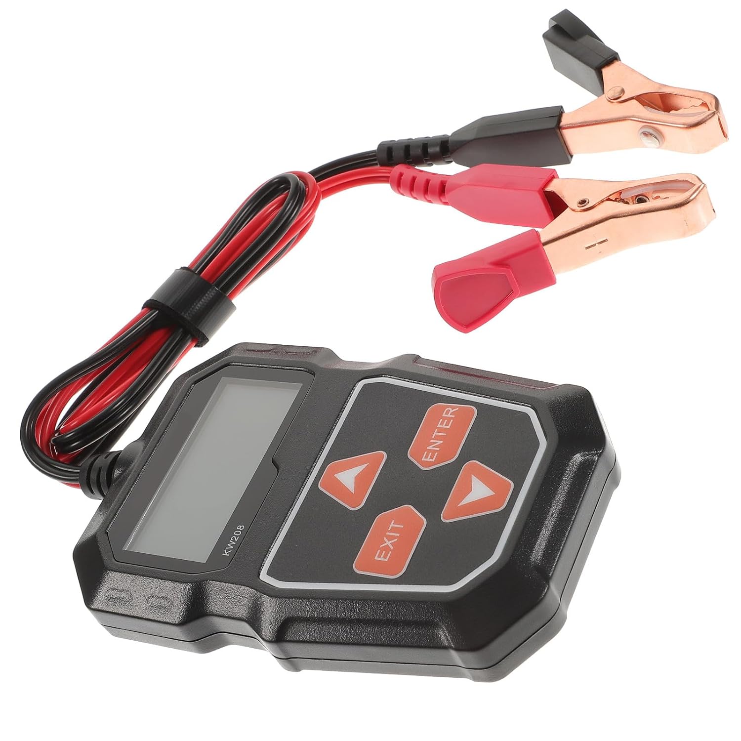 12v Automotive Battery Tester with 2.4-inch Black and White Screen General Car Battery Testing Tool for Gasoline Hybrid