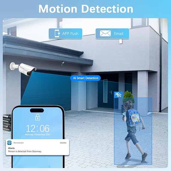 Wired Security Camera System, Home Video Security Cameras Systems