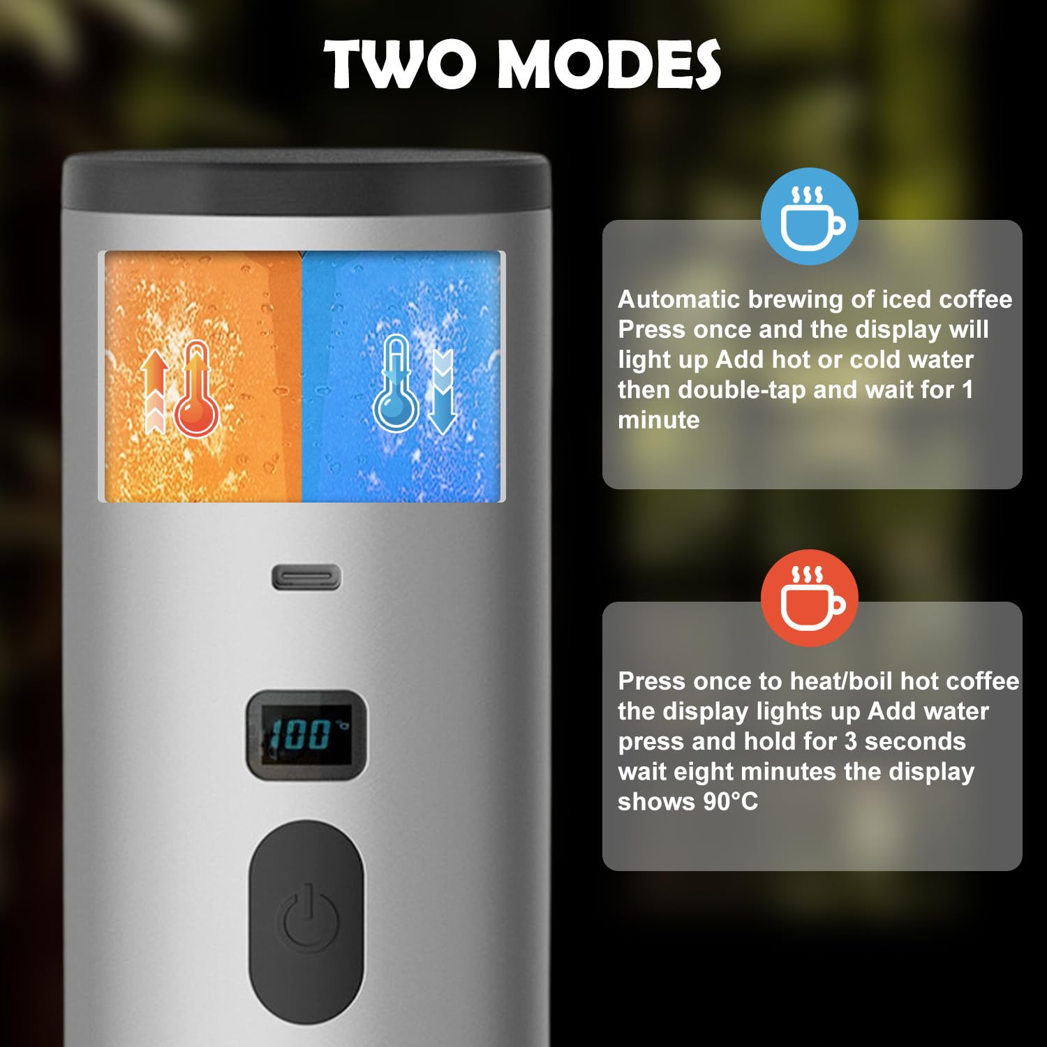 Cafetera portátil 3 en 1 con batería, con soporte, máquina de café espresso con USB, compatible con cápsulas y café en polvo, calentamiento rápido de 3 minutos, para viajes, camping y familias