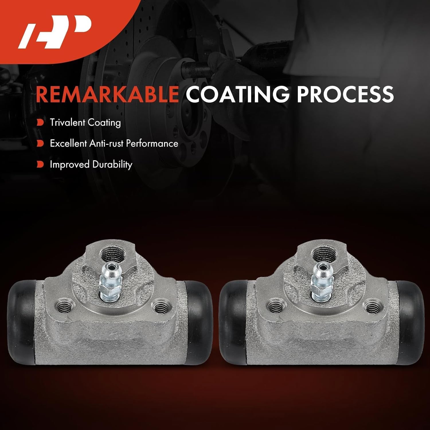A-Premium Rear Drum Brake Wheel Cylinder Compatible with Select Toyota, Isuzu Models - Corolla 1971-1987, Celica 1974, Corona 1969-1974, I-Mark 1981-1984, 2-PC Set - Replace# 4755012060, 4755019075