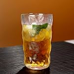 Frcctre 9 Pack de verres à boire anciens, 13 oz Verres d'eau romantiques Tumblers Glacier jumelé Tumbellers de boissons Vaisselle vintage pour boissons, jus, bière, eau, cocktails, whisky