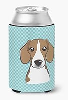 Vista 477 de Caroline's Treasures BB1293LITERK Tablero de ajedrez verde lima Weimaraner Botella de vino Hugger Funda Enfriadora Abrazador Lavable a Máquina