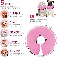 Vista 2 de Protective Inflatable Collar for Dog and Cat, Dog Cone Collar Alternative After Surgery,Pet Recovery Collar for Small Medium Large Dogs Cats,Soft
