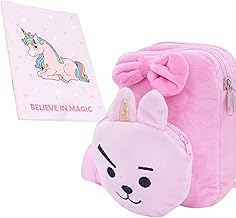 Fusked Flufies BT21 Kids Bag For Girls - BT21 Soft Toy Kids School Bag - Gift Items for Women and BTS Gifts for Fans and Collectors - Sling Bag Anime Accessories and Kawaii BT21 Merch