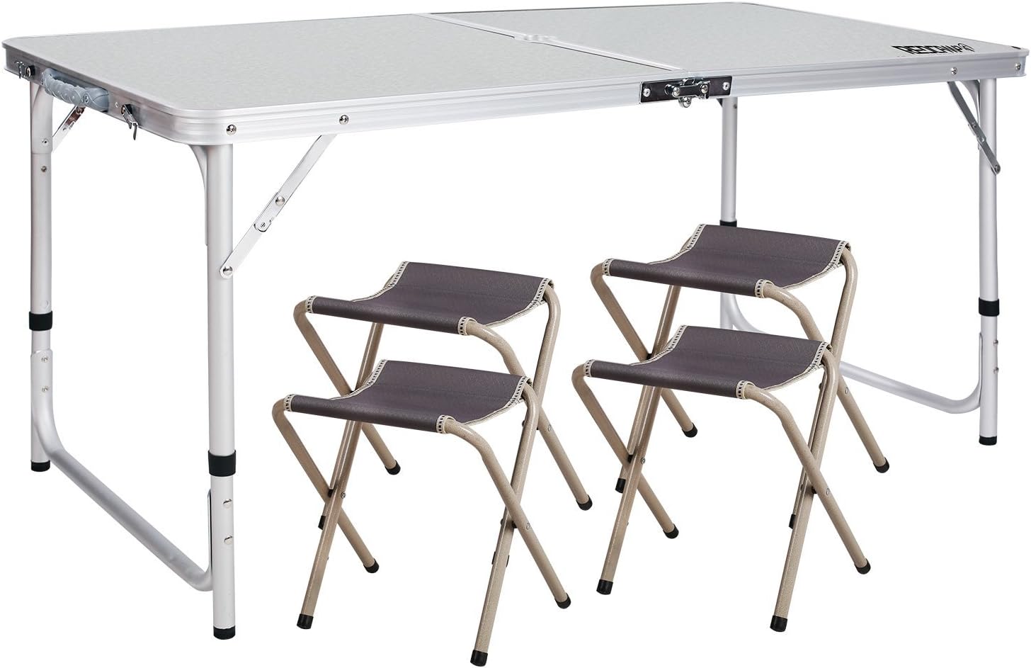 REDCAMP Outdoor Picnic Table Adjustable, Folding Camping