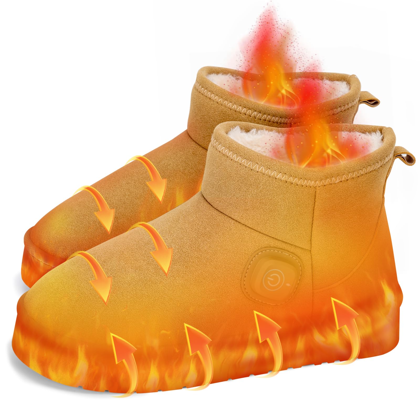DGV Foot Warmer, Cordless Foot Warmer, Fast Heating in 10 Seconds, Electric Slippers, Batteries Included (4000 mAh), 2 Pieces, 104°F to 144°F (40°C to 52°C), 3 Temperature Settings, From Foot to Calf-image-19