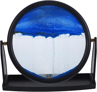 Dynamic Quicksand Sand Painting Box Rotating Hourglass Decor Unique Room Ornament