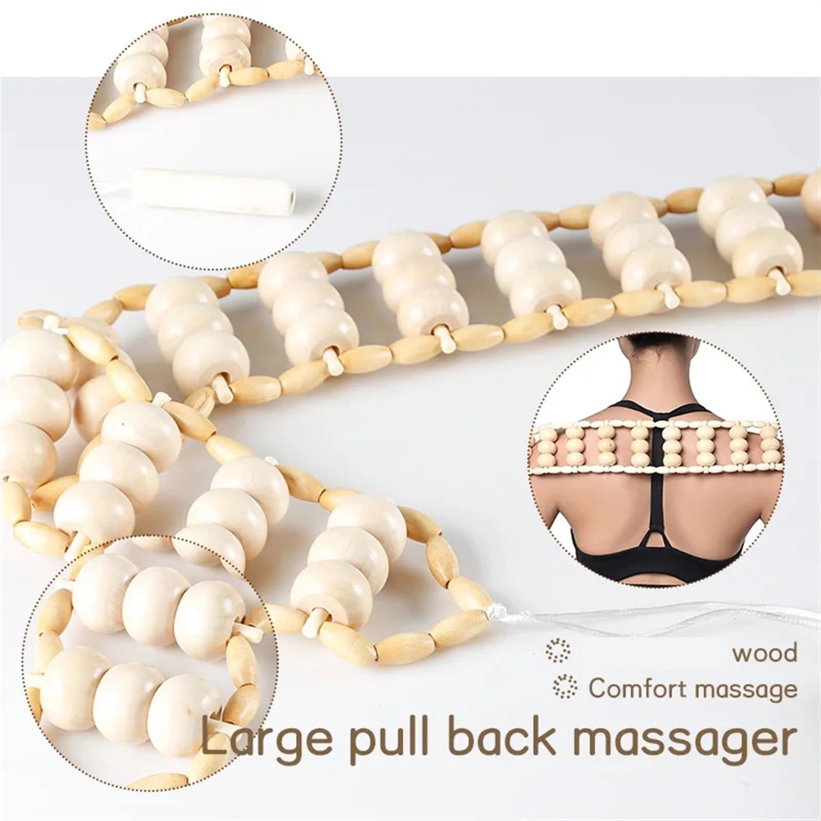 Cepillo Interdental Wooden Massager Body Contouring Back Shoulder Scraping Fatigue Relieve Wood Tools