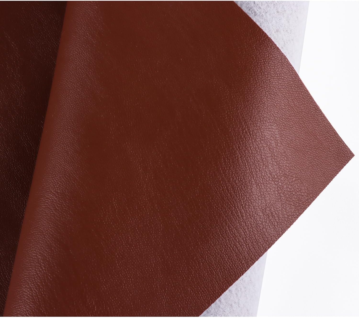 Faux Leather Sheet Fine Texture Surface One Yard Leather Fabric for DIY Crafting Thick Durable Synthetic Repholstery PU Leather Vinyl 36"x54" Upholstery Fabric Y-226 (Brown, Cut by one Yard)