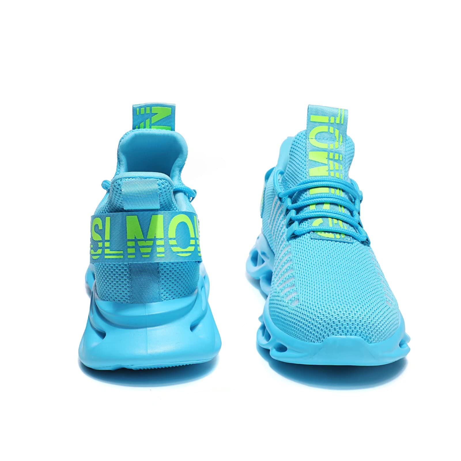 GSLMOLN Womens Walking Tennis Shoes Outdoor Sneakers Comfortable Breathable Mesh Knited Sports Jogging Athletic Running Shoes for Gym Workout Nursing Sky/Blue Size 9.5