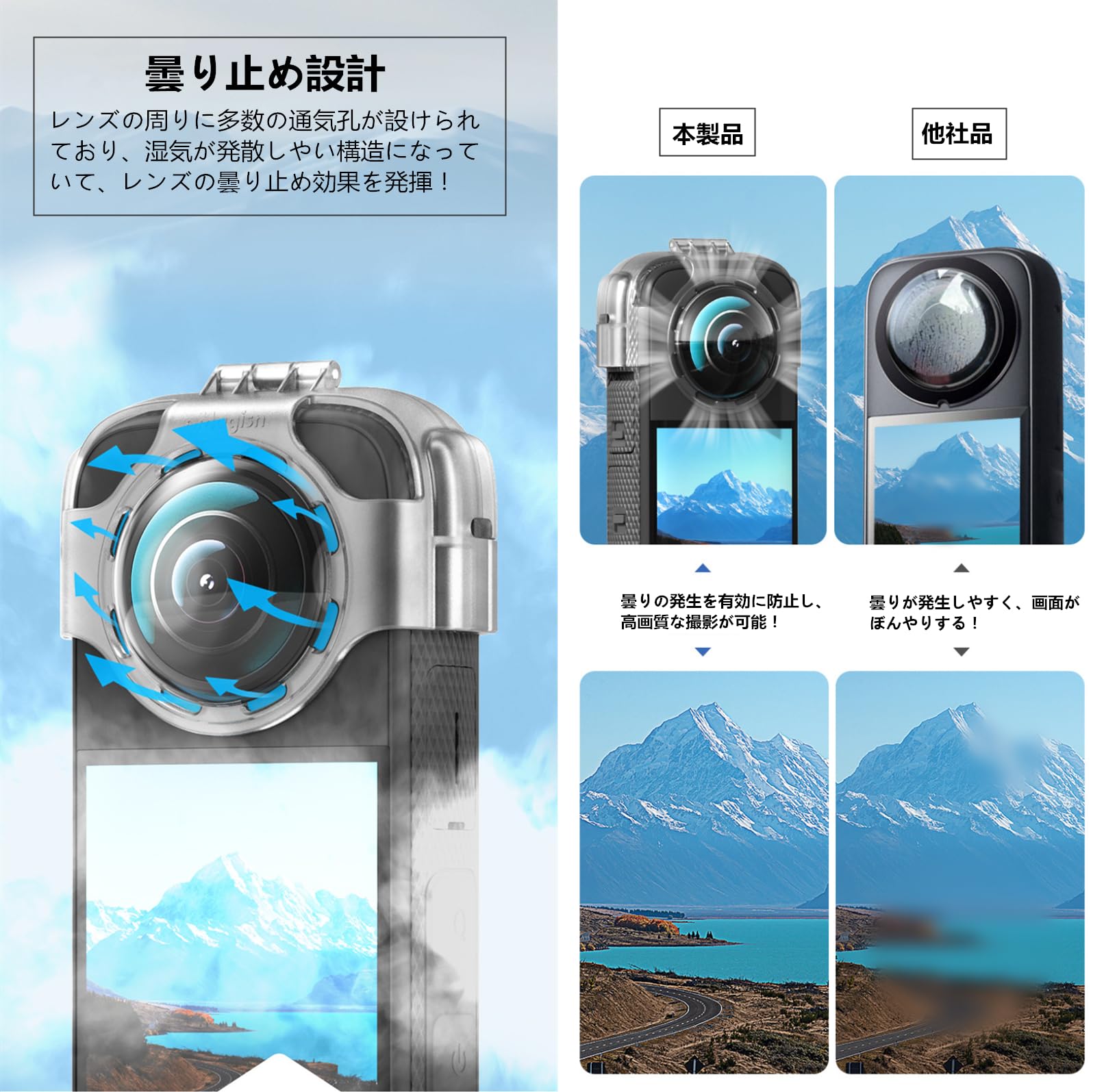 Amazon | SHEAWA Insta360 X3用レンズカバー+シリコンケース+レンズ 