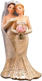 Folat 21258 - Hochzeitstorte Topper Figur Frau/Frau - ca. 11 cm hoch