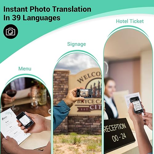 Miniatura 5 de Timekettle T1 Mini dispositivo de traductor no necesita WiFi, datos móviles globales integrados de 1 año, admite 36 idiomas y traducción de fotos,