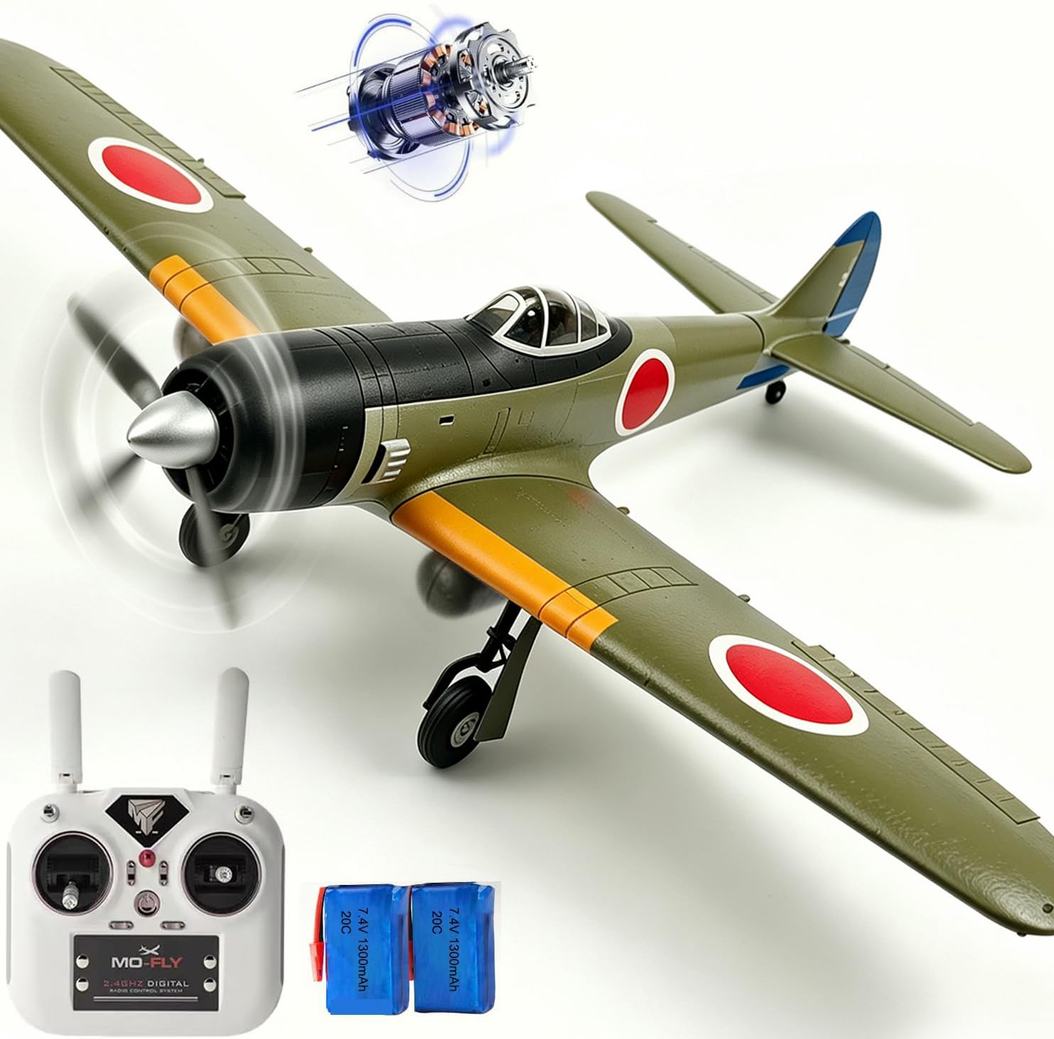 航空機・ヘリコプター RC Airplane Bundle Brushless RTF 3D/6G Amazon.com: 690MM 27.16Inch Remote Controlled Plane Airplane for