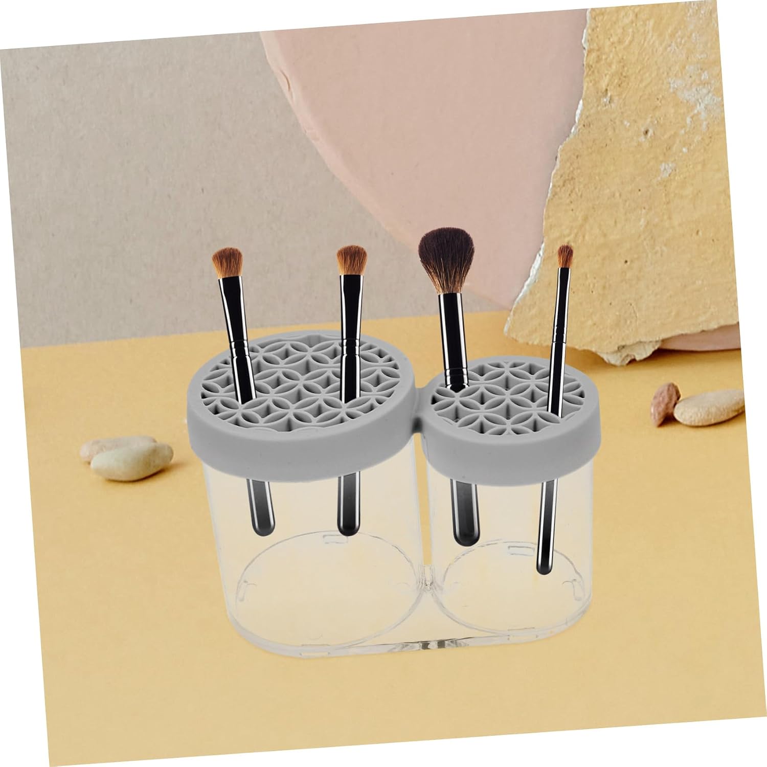 Xmas Makeup Brush Holder Organizer with Built in Drying Rack image 5