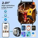ECG Montre Connectée Homme Smartwatch: avec HRV IMC Acide Urique Appel Bluetooth Sommeil Fréquence Cardiaque Pression Artérielle SpO2 Étanche Cardio Fitness Tracker 2.01" Montre Sport pour Android iOS - 6