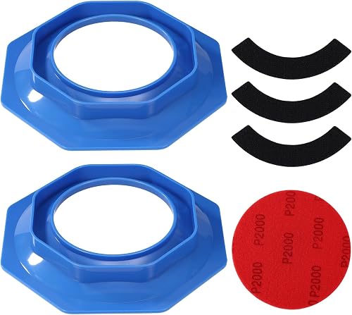 Sinbana 2 Stück Bowling Schleifpapierhalter, Universeller Polierpadhalter mit Sc