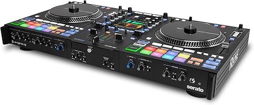 Miniatura 19 de RANE SYSTEM ONE Controlador de DJ motorizado todo en uno con sistema operativo DJ motor, mezcla perfecta en 2 cubiertas, Stems FX, Serato DJ,