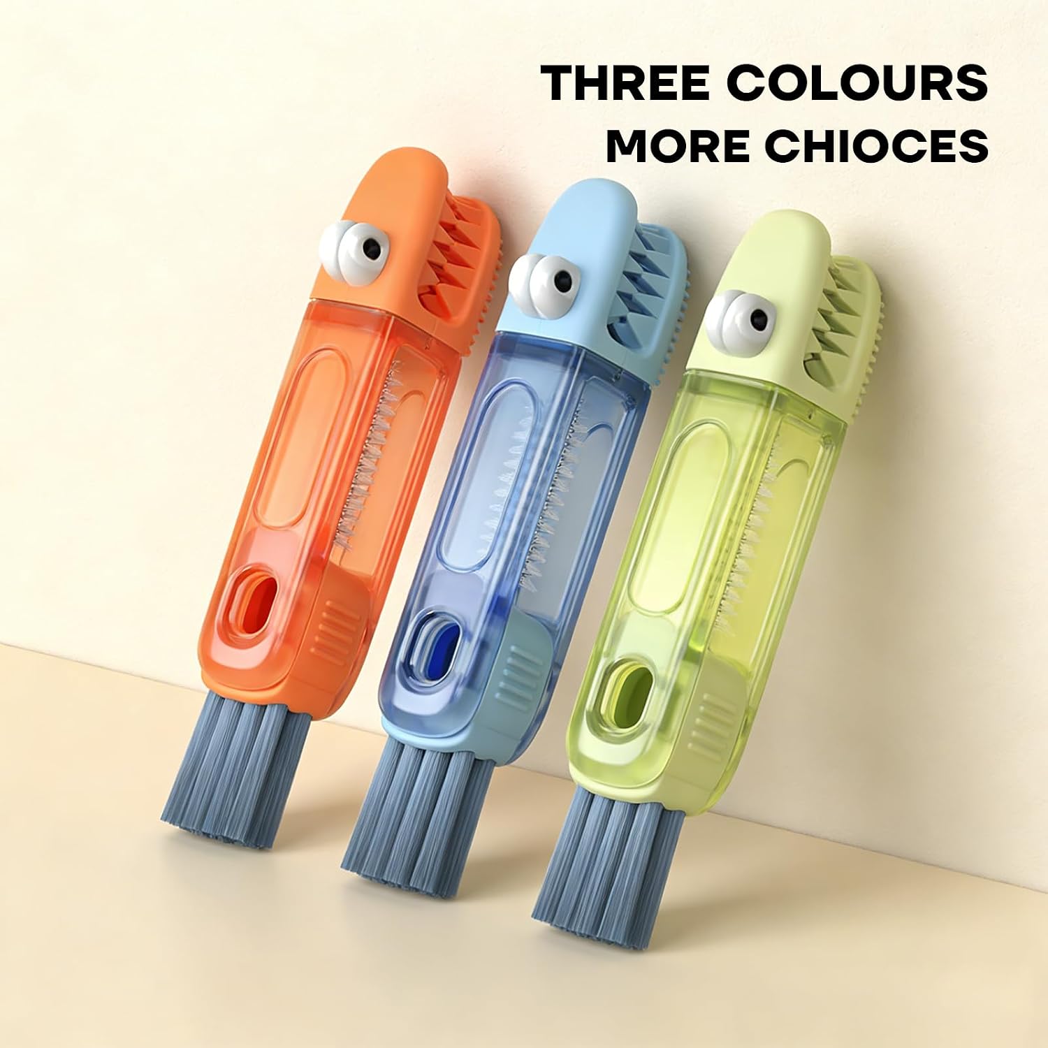 3 in 1 Cup Lid Gap Cleaning Brush Set, Multifunctional Bottle Cleaning Brush, Cleans Narrow Bottles Easily, Home Kitchen Crevice Brush Tools (3 Pack)