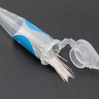2PCS Stainless Steel Microneedles 0.15x15mm and 0.25x15mm Double Short Needle Insect Specimen Reusable Sample Pin Suitable for Specimen Collection and Preparation