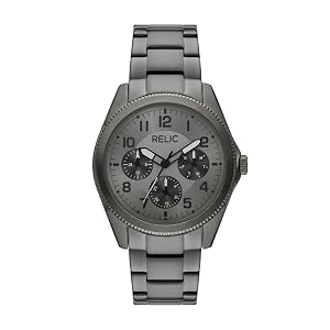 RELIC by Fossil Mens Chris Multifunction Gunmetal Stainless Steel Watch Model ZR16051
