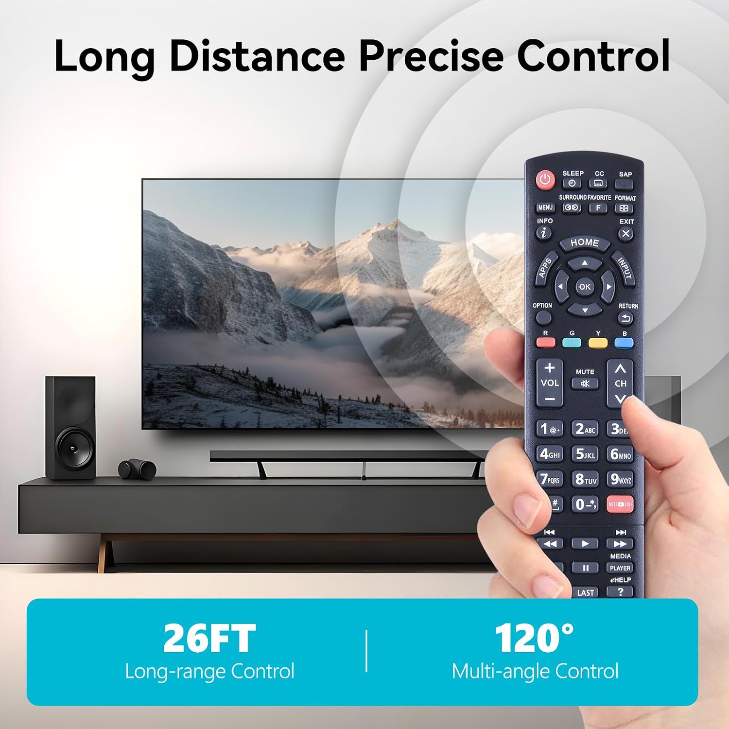 ZWP N2QAYB000926 Replacement Remote Control for Panasonic LED LCD Smart TV image 5